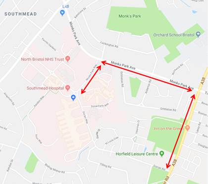 Alternate routes for buses during Dorian Way road closure