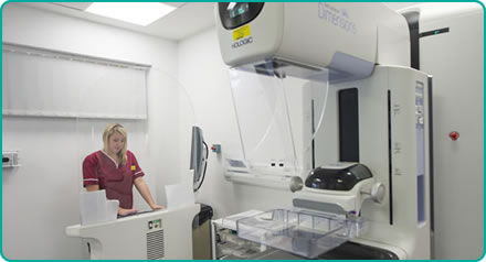 Nichola Richards Breast Screening Nurse in mammography room