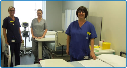 The new renal interventional unit at Southmead Hospital
