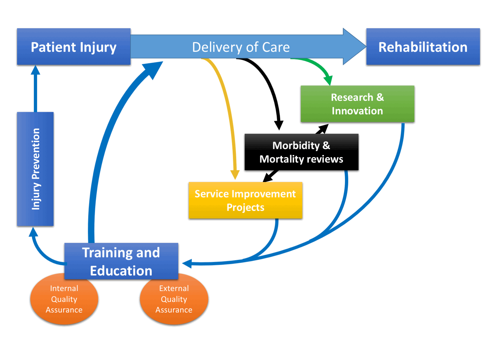 Trauma Education and Training governance relationships