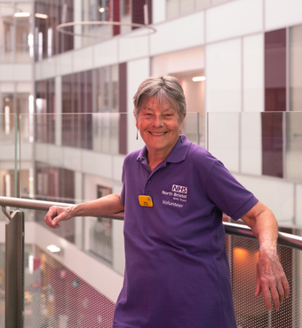 Annie, Ward Support Volunteer. Annie, Ward Support Volunteer.