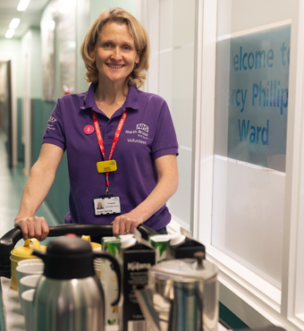 Jackie, Ward Support Volunteer. Jackie, Ward Support Volunteer.