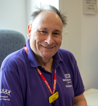 Martin, Discharge Lounge Volunteer. Martin, Discharge Lounge Volunteer.