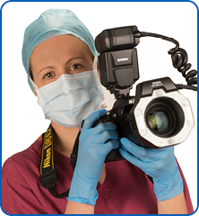 Picture of person with a camera Picture of person with a camera