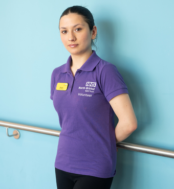 Megan, Ward Support Volunteer. Megan, Ward Support Volunteer.