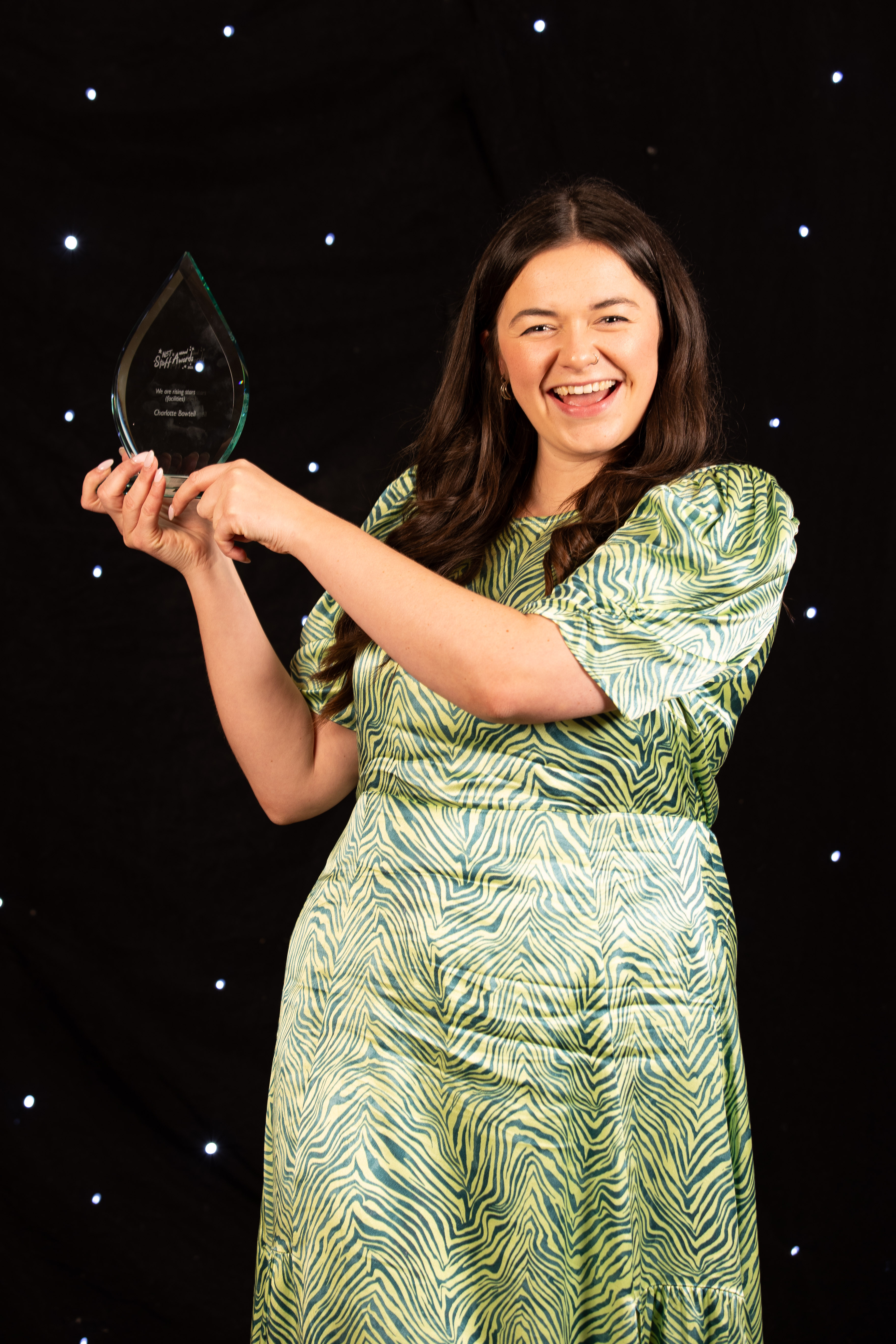 Charlotte Bowtell, winner of the We are rising stars (facilities) award