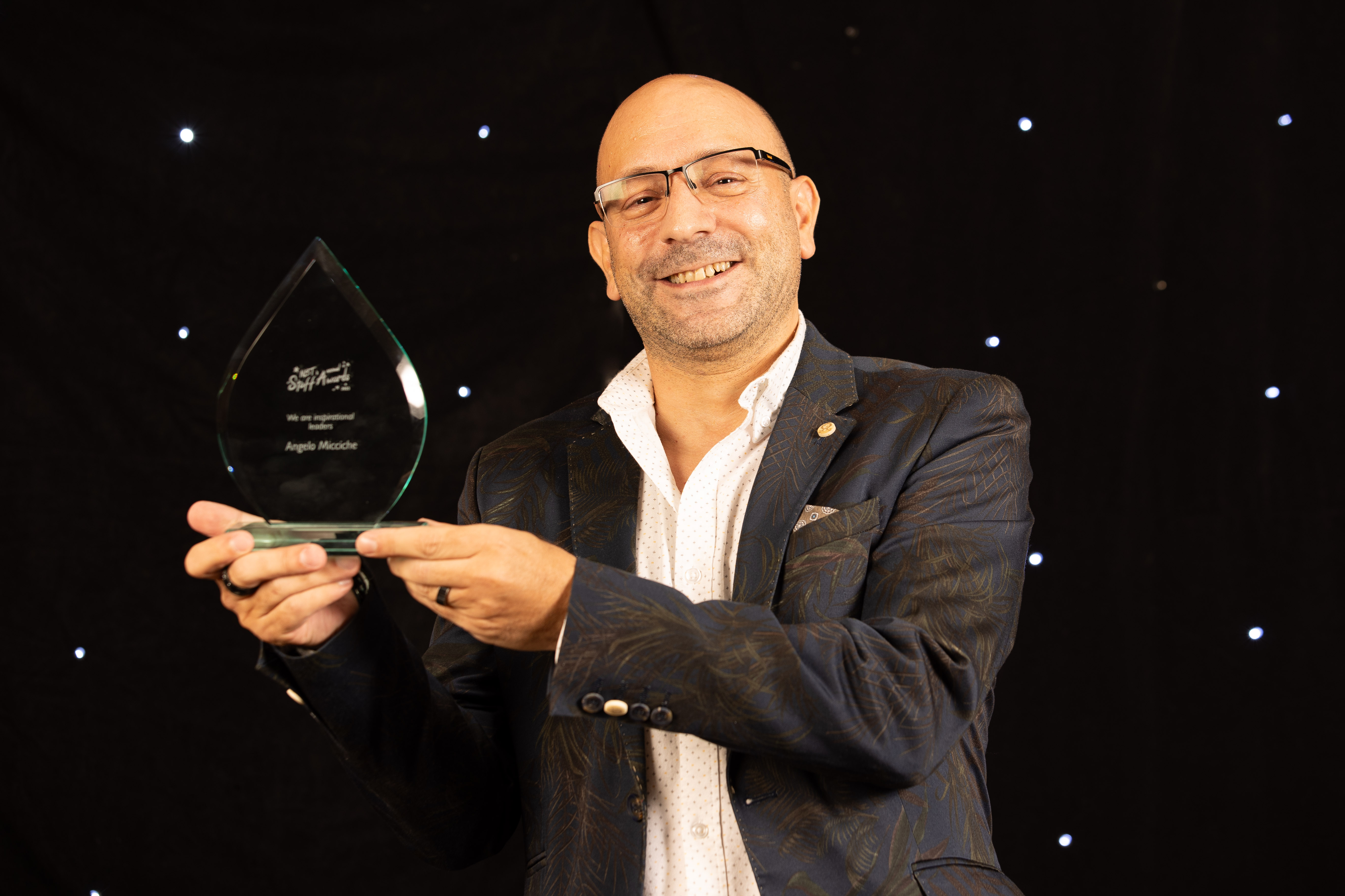 Angelo Micciche, winner of the We are inspirational leaders award