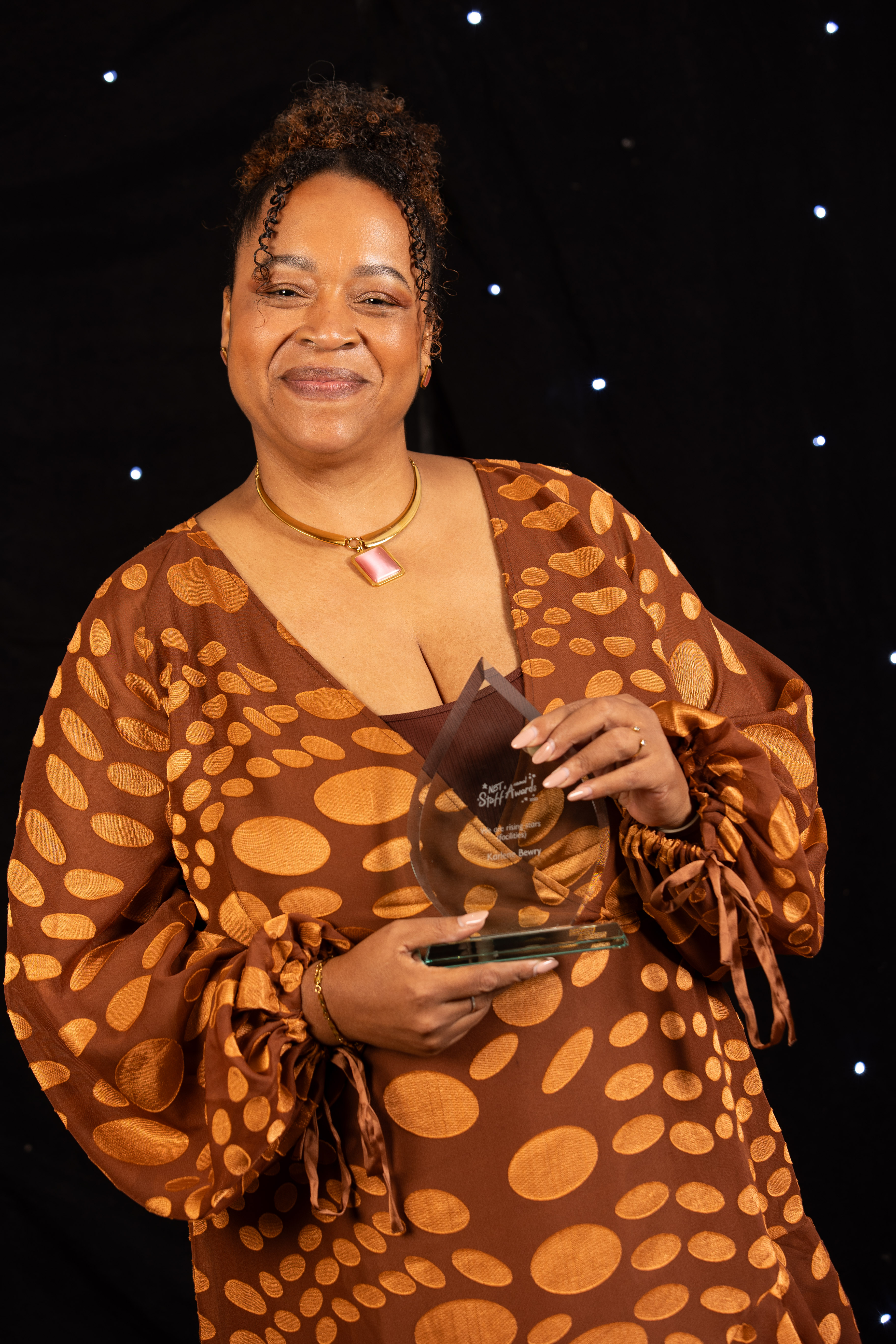 Karlene Bewry, winner of the We are rising stars (facilities) award