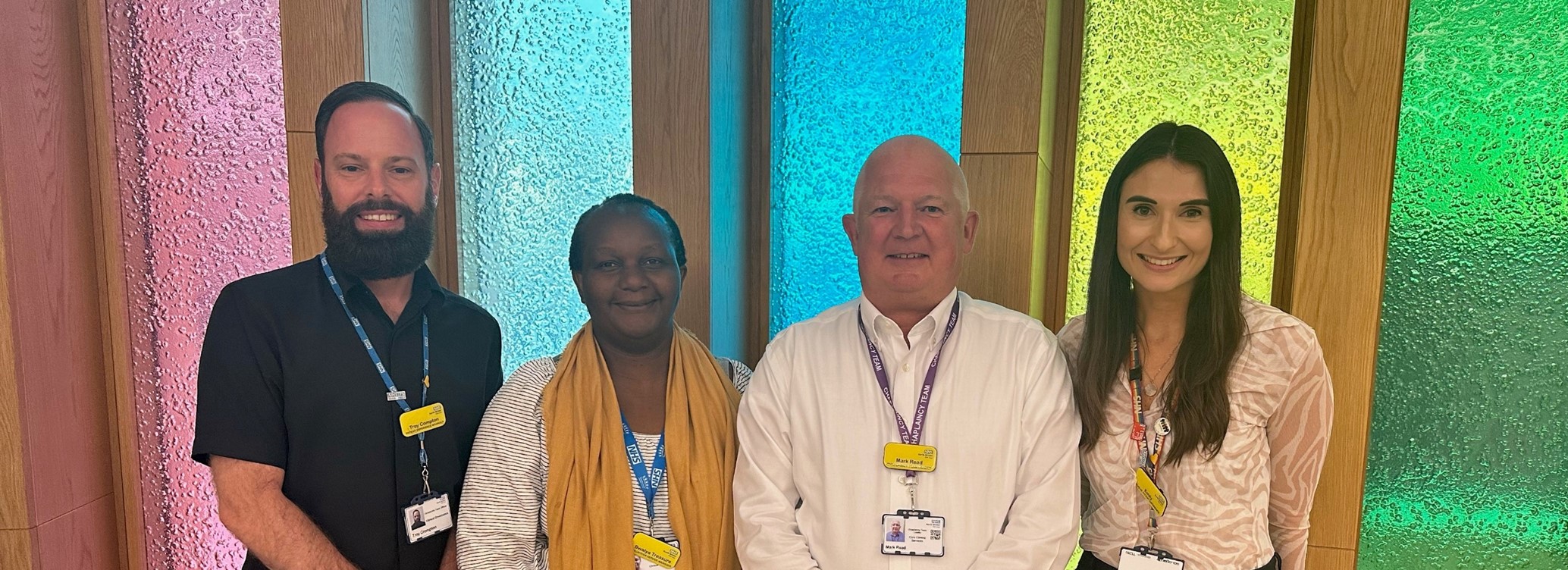 Patient Experience Team; Troy Crompton, Bwalya Treasure, Mark Read and Emily Ayling Patient Experience Team; Troy Crompton, Bwalya Treasure, Mark Read and Emily Ayling