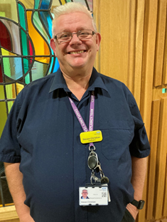 A member of the Chaplaincy team. A member of the Chaplaincy team.