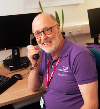 Richard, Major Trauma Volunteer. Richard, Major Trauma Volunteer.