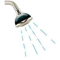 Image of shower head Image of a shower head with water coming out