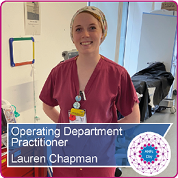 Photo of Lauren Chapman, Operating Department Practitioner