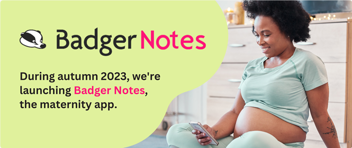 Service User accessing Badger Notes on smartphone Service User accessing Badger Notes