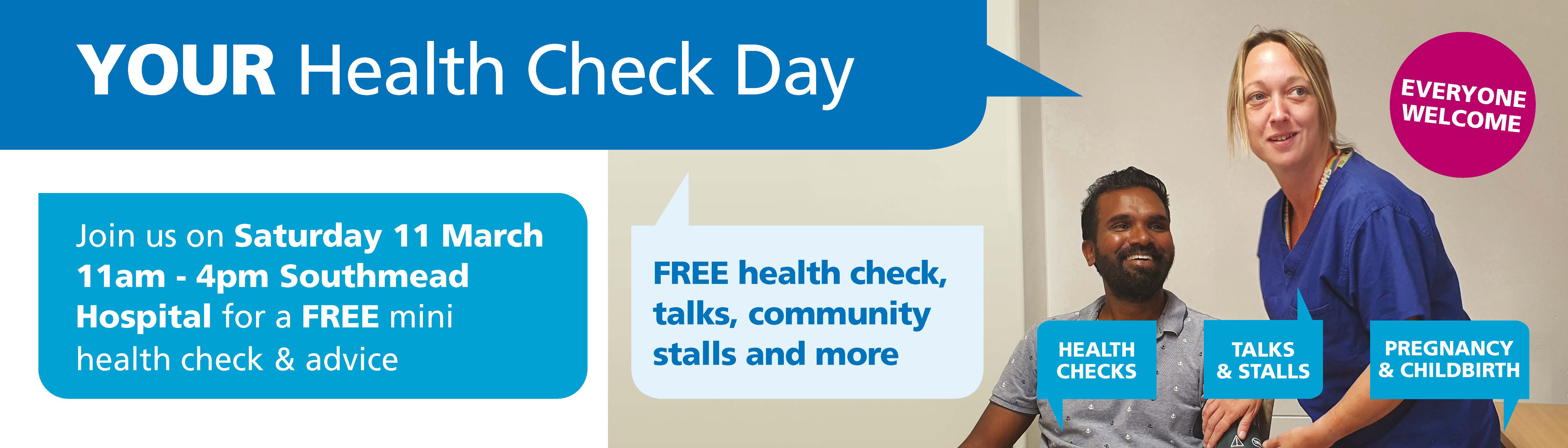 Your Health Check Day banner.