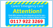 Carers emergency card Bristol