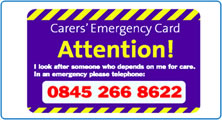 Carers emergency card south glous