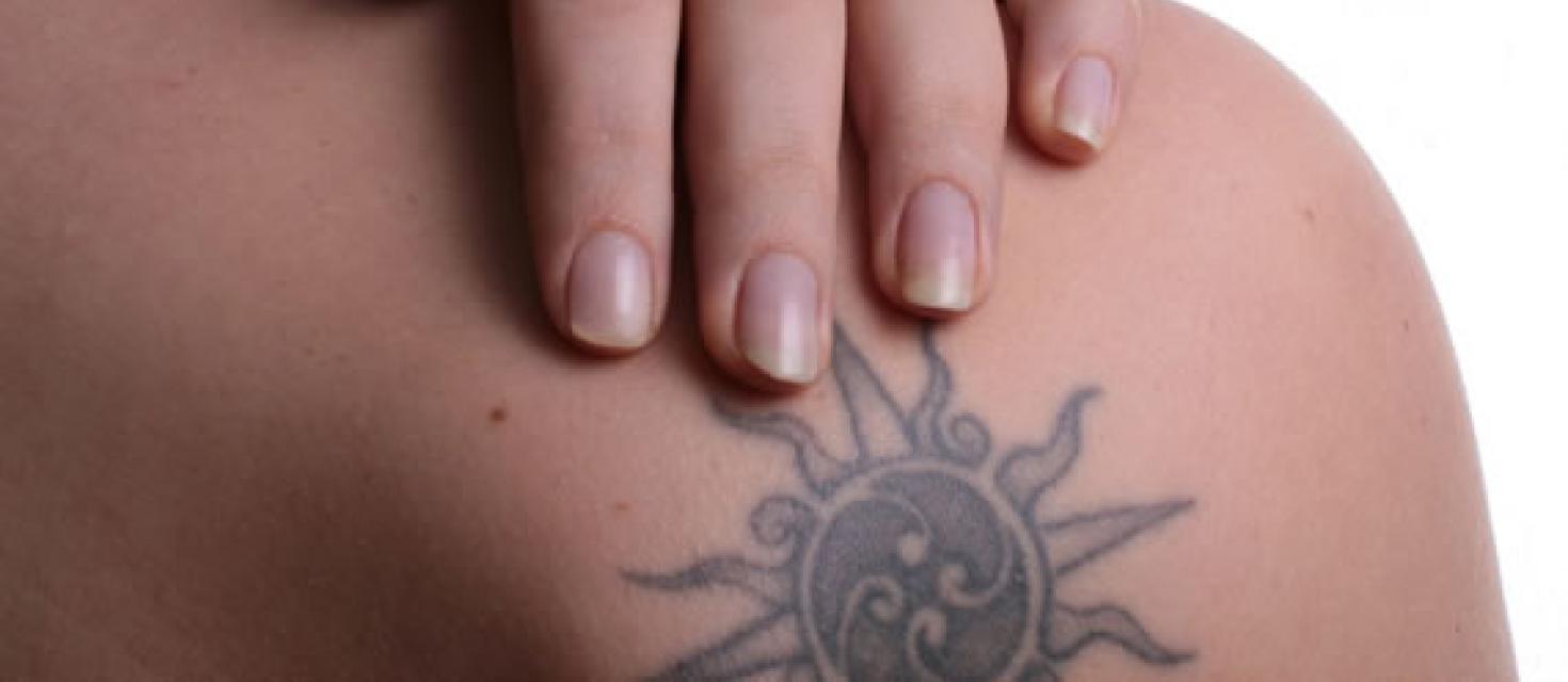 Woman with a tattoo