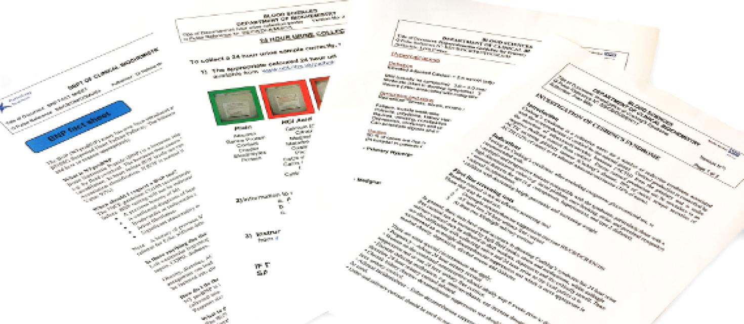 Biochemistry Clinical Guidelines