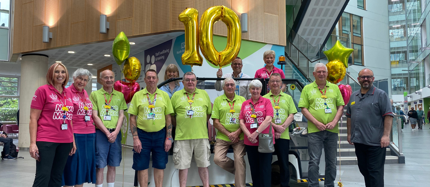 The Move Makers in the Brunel atrium celebrating 10 years