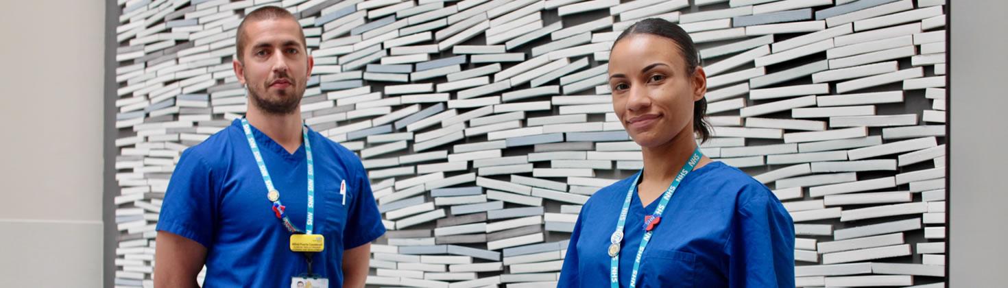 Two members of staff