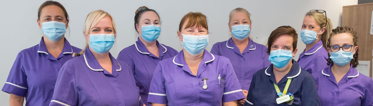 Group of discharge staff