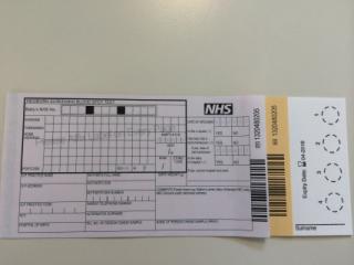 Container: Bloodspots on a newborn screening card