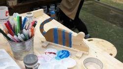 Making mice with Fresh Arts at Southmead Hospital Bristol.