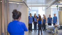 Music lifts the spirits on the wards - Image Jim Wileman. 