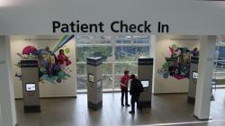 View of the front of Patient check-in area