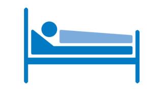 Graphic of person in a bed