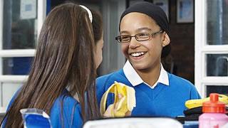 Picture of 2 young people looking at each other