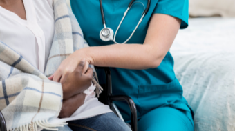 Nurse with Cancer Patient