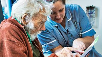 Patient with nurse