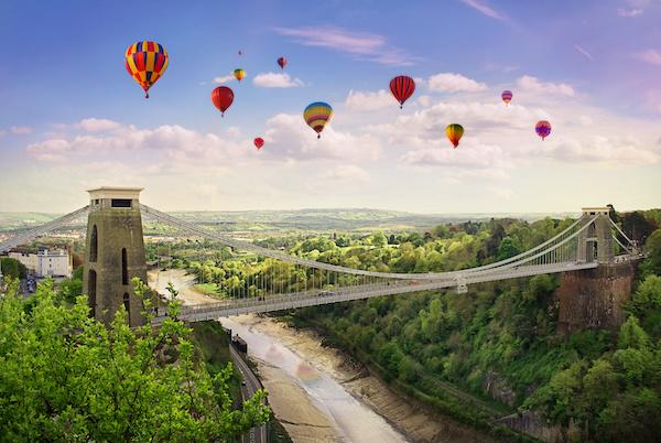 Bristol Balloon Festival over Clifton Bridge
