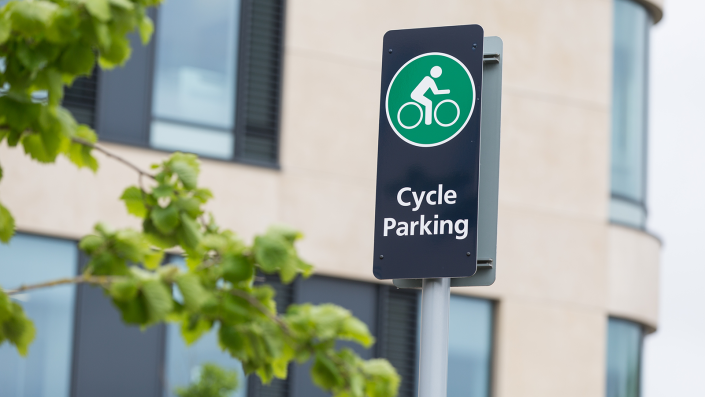 Cycle parking at Southmead Hospital