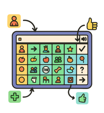 Icons for editing AAC software