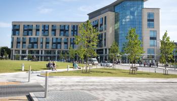 Photos of the Brunel building at Southmead Hospital.