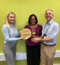 Blood Cancer Team receiving award